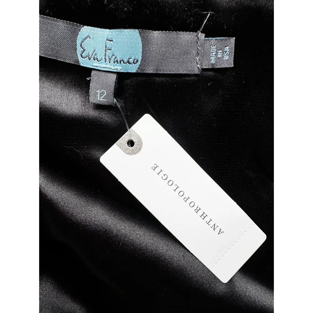 Eva‎ Franco Anthropologie Angler Pencil Skirt Chevron Neutral Motif 12 NWT